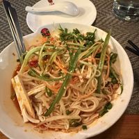 Dan Dan noodles   at Chiho Bistro in Seattle