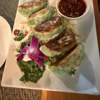 Veggie potstickers   at Chiho Bistro in Seattle