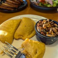 Colombian empanadas (Peruvian style were out) with corn at Mishqui Peruvian Bistro - Monona in Madison