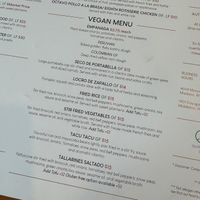 Vegan section as of July 2024  at Mishqui Peruvian Bistro - Monona in Madison
