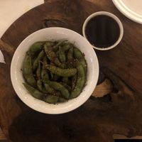 Spiced edamames with a sweet umami sauce  at Sevruga in Cape Town