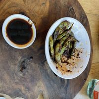 SPICY edamame   at Sevruga in Cape Town