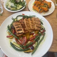 The side salad came with cheese, they replaced   at Sevruga in Cape Town