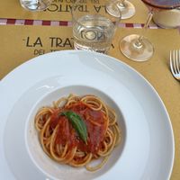 Spaghetti al pomodoro  at Trattoria del Tempo Buono in Bologna