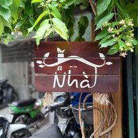 Small sign outside at Quán Chay Nhà in Ho Chi Minh City