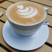 Großer Cappuccino at Lieblingsplatz in Bremerhaven