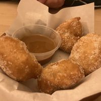 Biscoff dough balls  at Papi's Pizzeria in Swansea