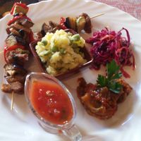 margarita plate at Coffeehouse Frida in St Petersburg