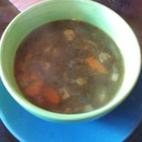 vegan soup - sorrel at Coffeehouse Frida in St Petersburg