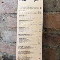 Menu (status June 2025)  at Papercup Motherwell in Motherwell