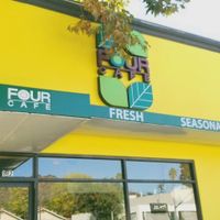 Outside at Four Cafe in Los Angeles