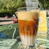 Freddo Cappuccino w/ oatmilk at Ble Papagalos - Μπλε Παπαγάλος in Athens