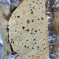 Papadam (lentil bread), deliciously spicy! at Basmati Indian Cuisine in Annapolis