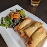 Vegetable spring rolls at Castle Chinese in Lewes
