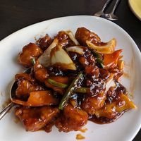 Kung Pao Vegan Chicken at Castle Chinese in Lewes