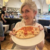 Mom Calzone vegan cheese  at Buca Niccolini in Florence