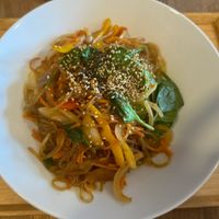 Sweet potato noodles   at Oriental Spoon in Krakow