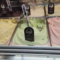 Vegan flavors at Mimi Gelato Art in Zikhron Yaakov