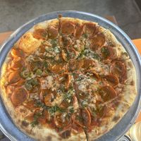 Vegan pizza special very tasty  at Fieldwork Brewing Company in San Leandro