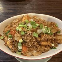 Pineapple Fried Rice (had lots of pineapple and tofu!)  at Thai Charm in Indianapolis