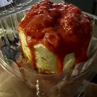 Vegan strawberry   at AJ's Cheesecakes in Durham