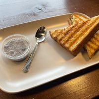 Veggie turkey sandwich  at Tuba Cafe in Squamish