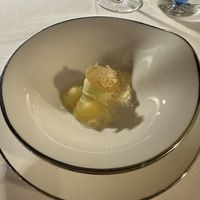 Apple sorbet and jelly   at Ristorante Mistral in Bellagio