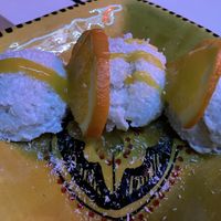 Postre de arroz con leche de coco  at Arte y Sabor in Sevilla