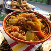 Couscous salad with vegetables and walnuts at Arte y Sabor in Sevilla