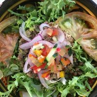 medium lentil salad  at Arte y Sabor in Sevilla