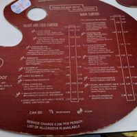 Menu side 2 at Arte y Sabor in Sevilla