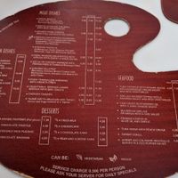 Menu side 1 at Arte y Sabor in Sevilla