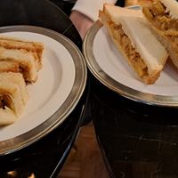Katsu sandwiches and  tikka masala sandwich at Toriba Coffee in Kyoto