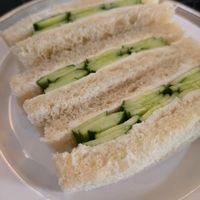 Cucumber sandwich at Toriba Coffee in Kyoto