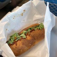 Currywurst roll  at Toriba Coffee in Tokyo