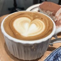 Oat latte   at Toriba Coffee in Tokyo