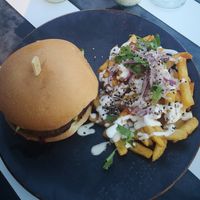 The vegan Burger at Ahoi Steffen Henssler Hildesheim in Hildesheim