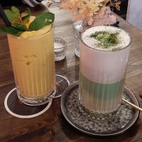 Mangoshake (mit Sojamilch) und Matchashake at Nori - True Taste of Asia in Hildesheim