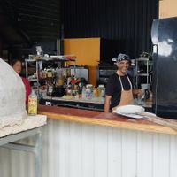 Kitchen and the chef at Lori Restaurant & Deli in Dominical