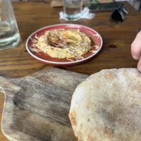 Pita and hummuss  at Lori Restaurant & Deli in Dominical