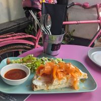 "Smoked salmon" & lovely décor at The Good Grub in Eastbourne
