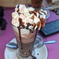 Loaded hot chocolate at The Good Grub in Eastbourne