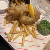 Vegan fish n chips gluten free   at The Good Grub in Eastbourne