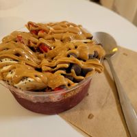 12oz Acai Bowl Island Bowl with extra Dark Chocolate Chips. at Caffeina in Prestatyn