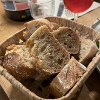 Bread (and lovely wine)  at L'Abri in Marseille