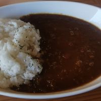Curry rice at Kon'nichiwa in Naoshima