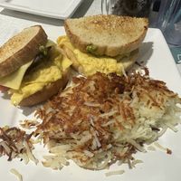 Vegan breakfast sandwich  at Anna's House in Milford