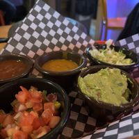 My toppings for fajitas   at Amigos in Hamilton