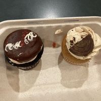 Two vegan cupcakes at Teatotaller in Concord