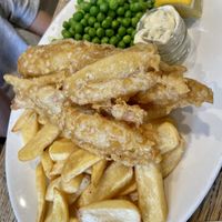 ‘Fish’ and chips   at The Royal Oak  in Lingfield